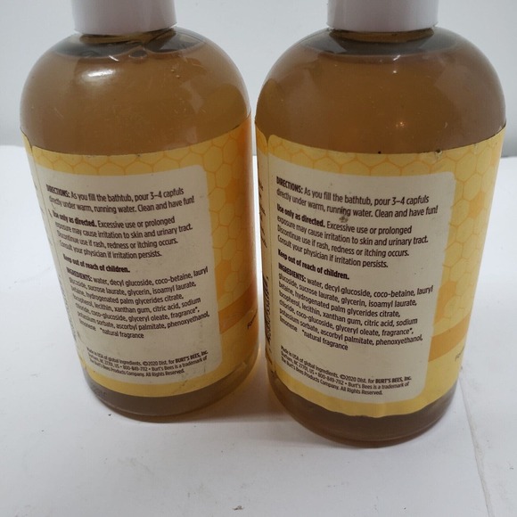 Original 2x Burt’s Bees Baby Bee Bubble Bath Tear Free 12 oz. Clean Bath time - Picture 4 of 6